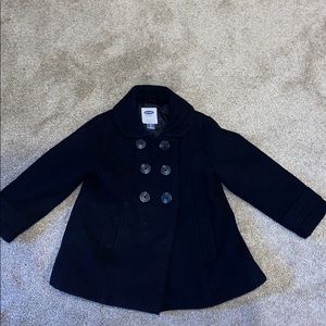 Old navy black pea coat